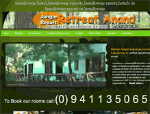 Tablet Screenshot of lansdowneresort.in